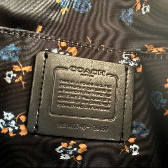 NEW WITHOUT TAGS! Coach Black and Denim Blue Bag with crossover option. - Picture 7 of 12